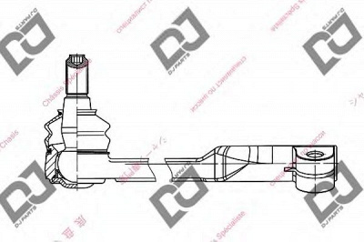 DJ PARTS de1193 -  Наконечник поперечной рулевой тяги